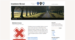 Desktop Screenshot of inwebstor.bronzi.cz